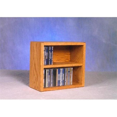 WOOD SHED Wood Shed 203-1 Solid Oak desktop or shelf CD Cabinet 203-1
